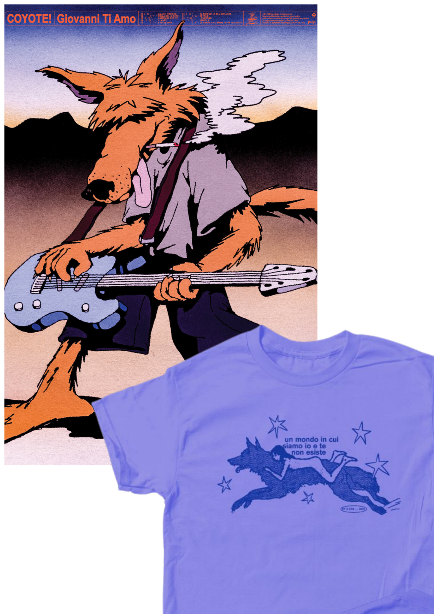 "COYOTE!" FAN PACK T-SHIRT + POSTER (AUTOGRAFATO)
