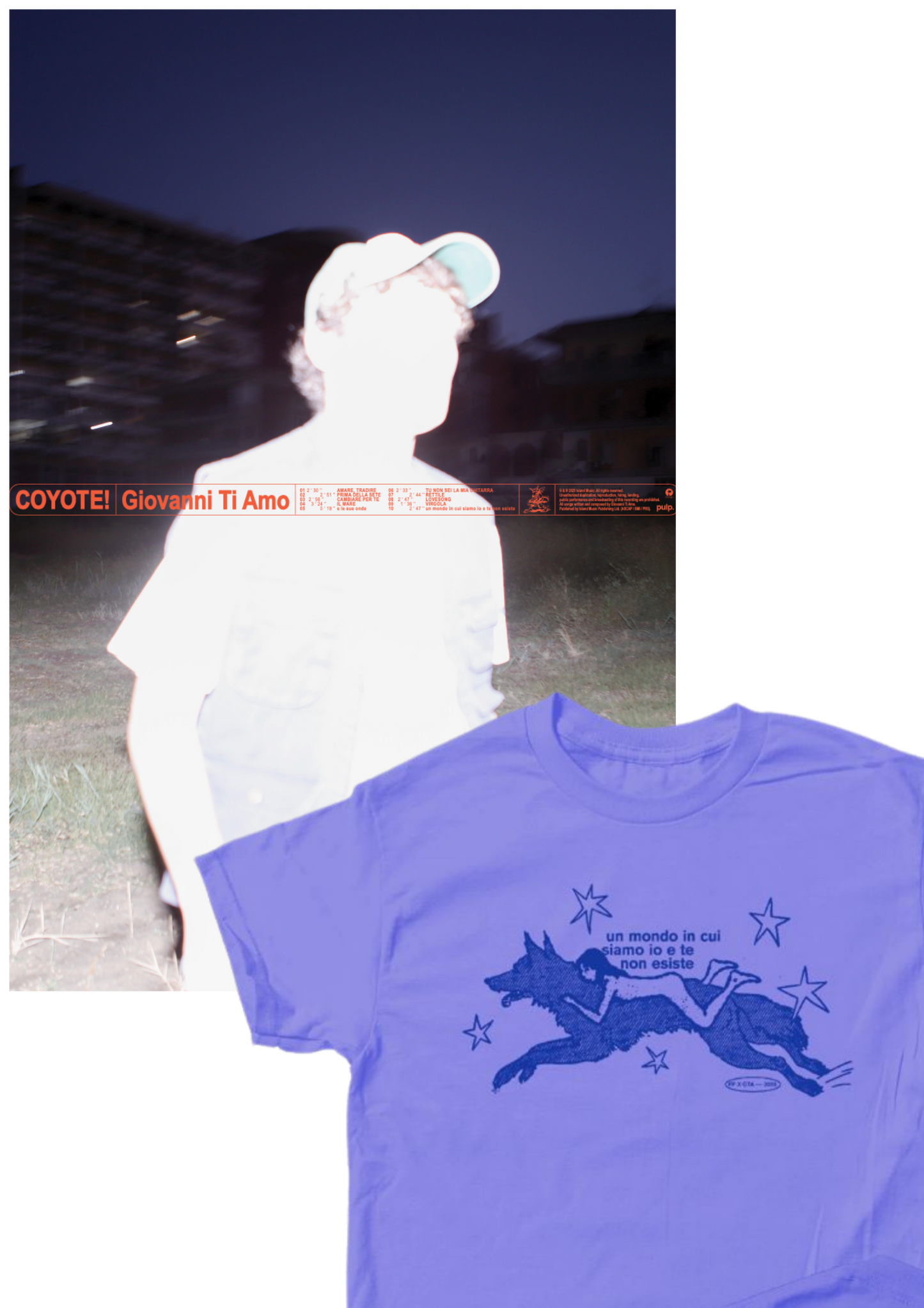 "COYOTE!" FAN PACK T-SHIRT + POSTER (AUTOGRAFATO)