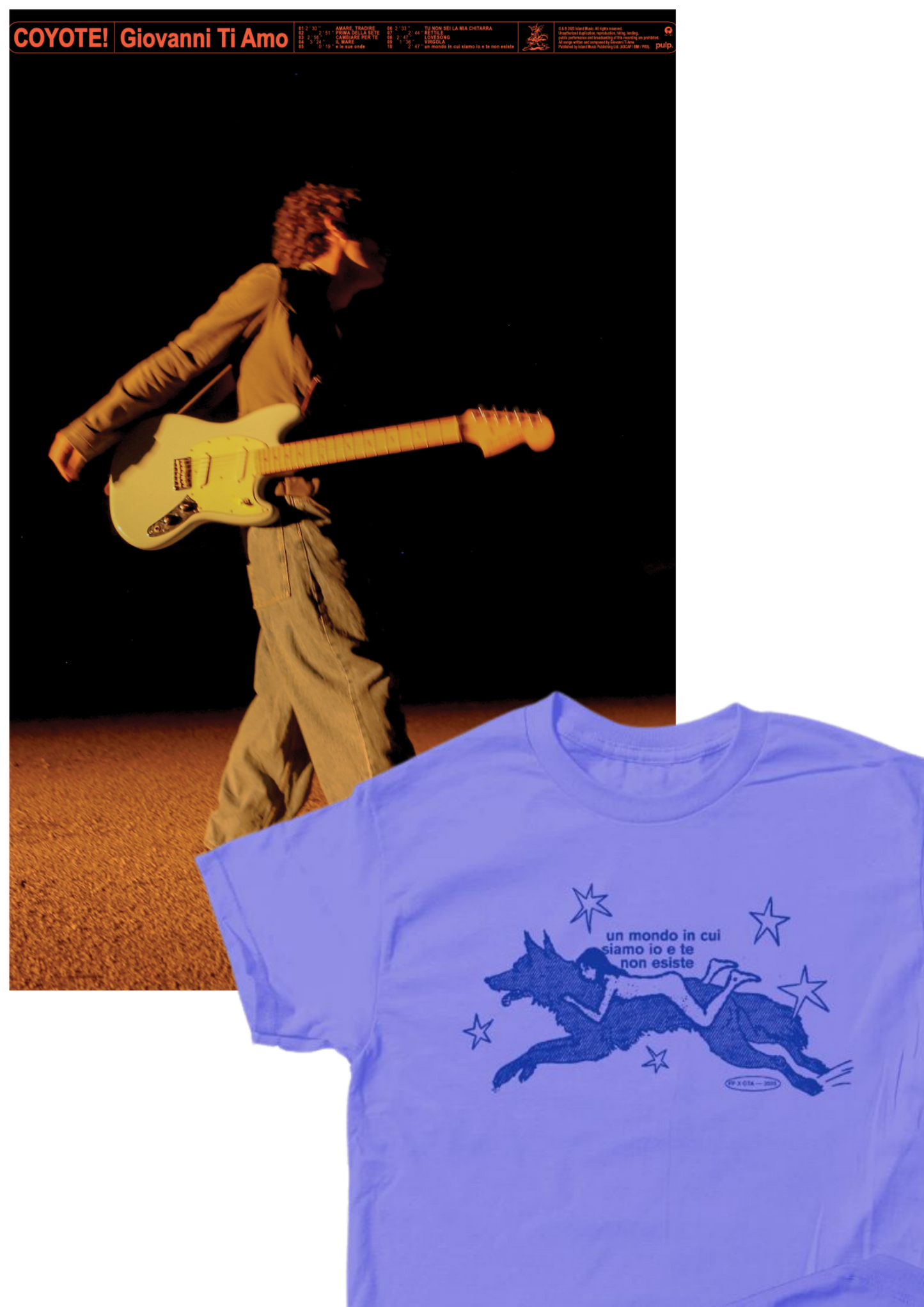 "COYOTE!" FAN PACK T-SHIRT + POSTER (AUTOGRAFATO)