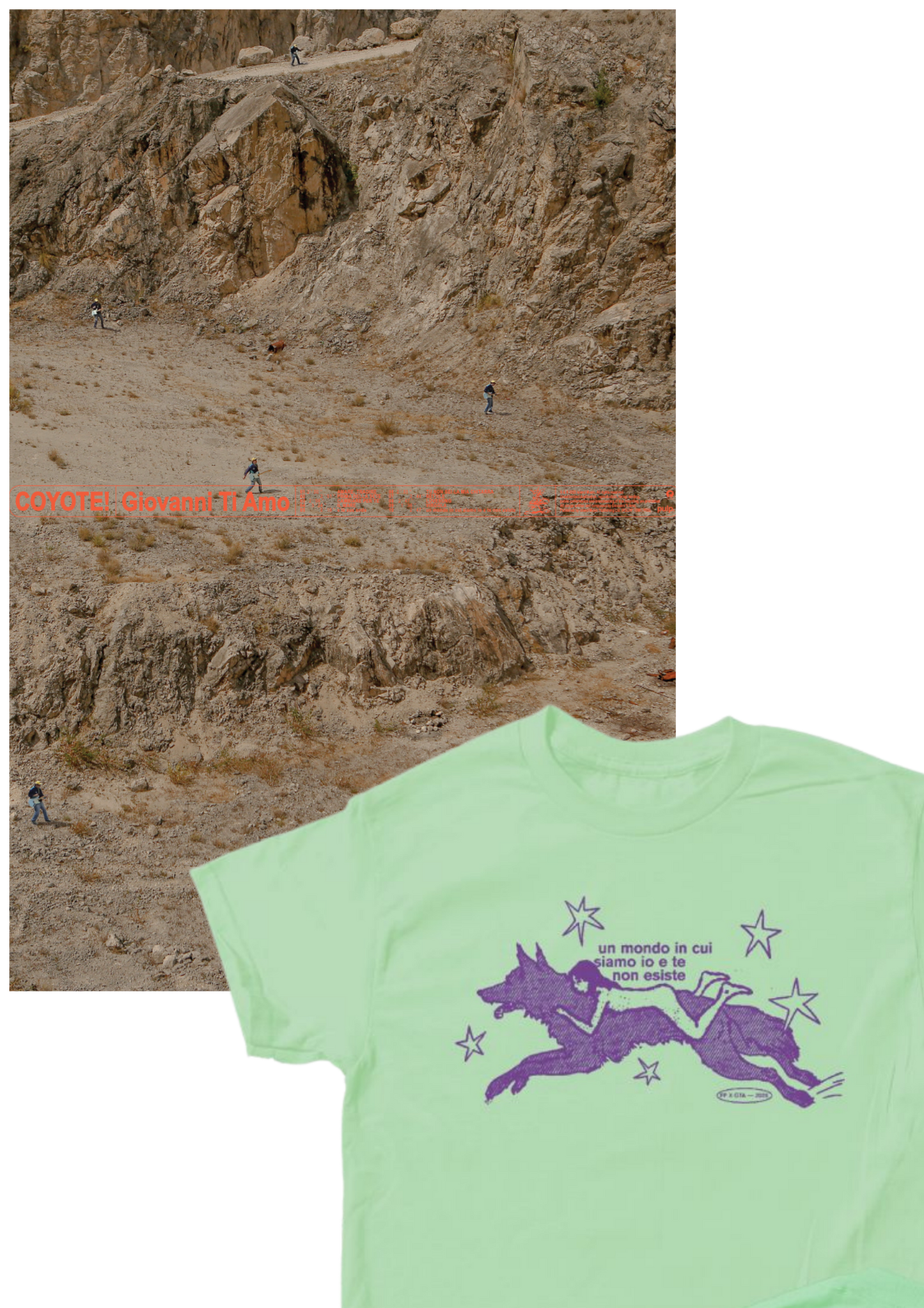 "COYOTE!" FAN PACK T-SHIRT + POSTER (AUTOGRAFATO)