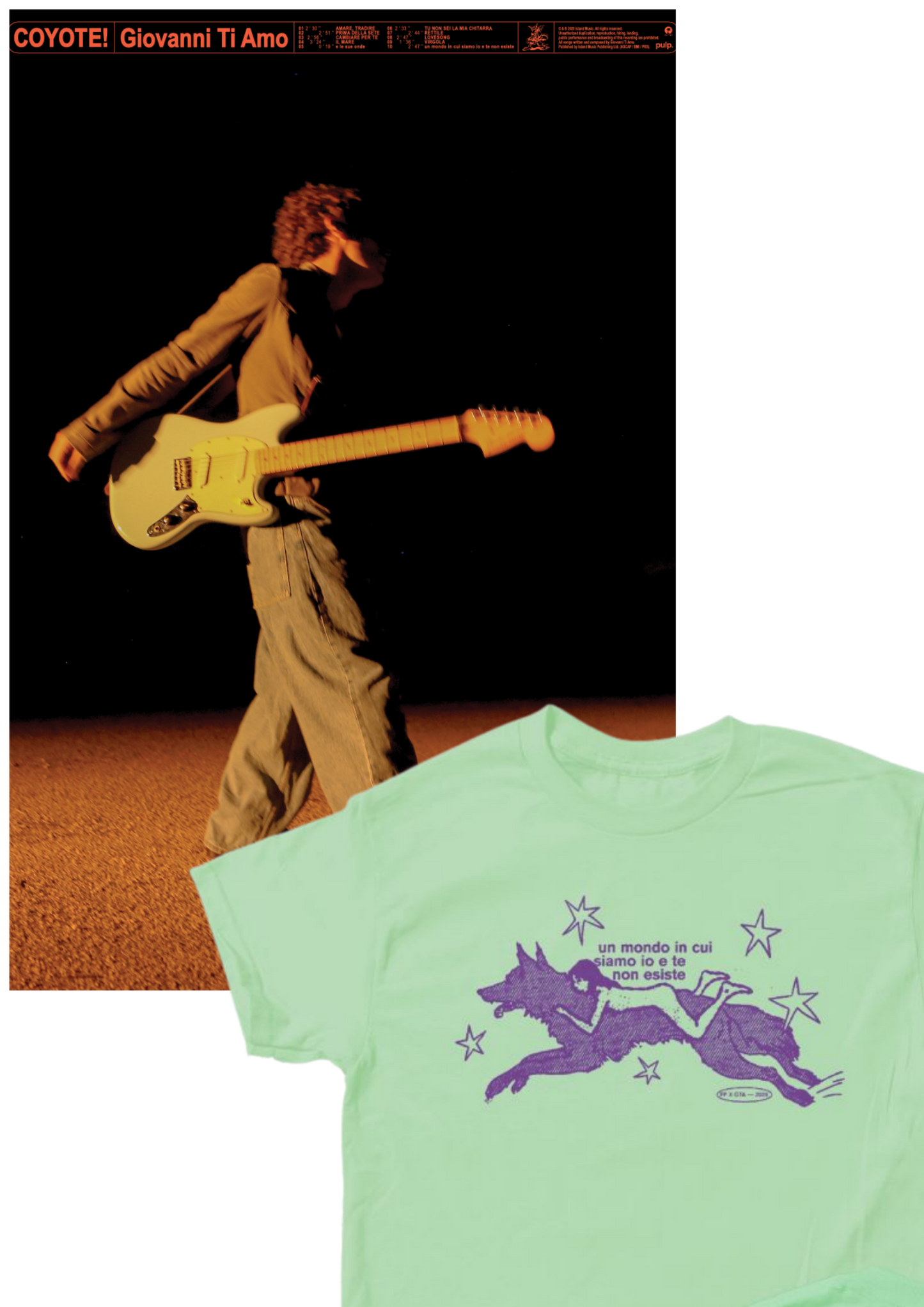 "COYOTE!" FAN PACK T-SHIRT + POSTER (AUTOGRAFATO)
