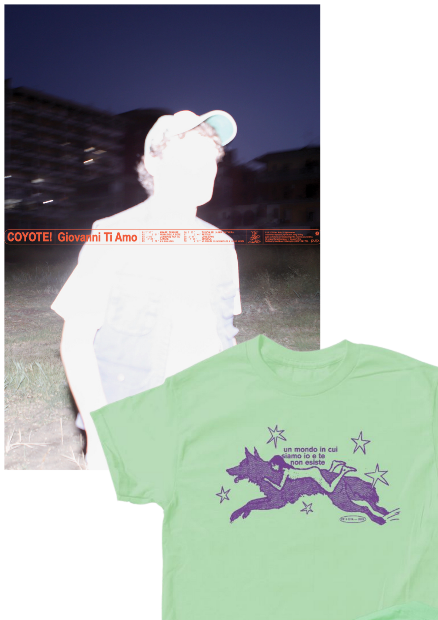 "COYOTE!" FAN PACK T-SHIRT + POSTER (AUTOGRAFATO)