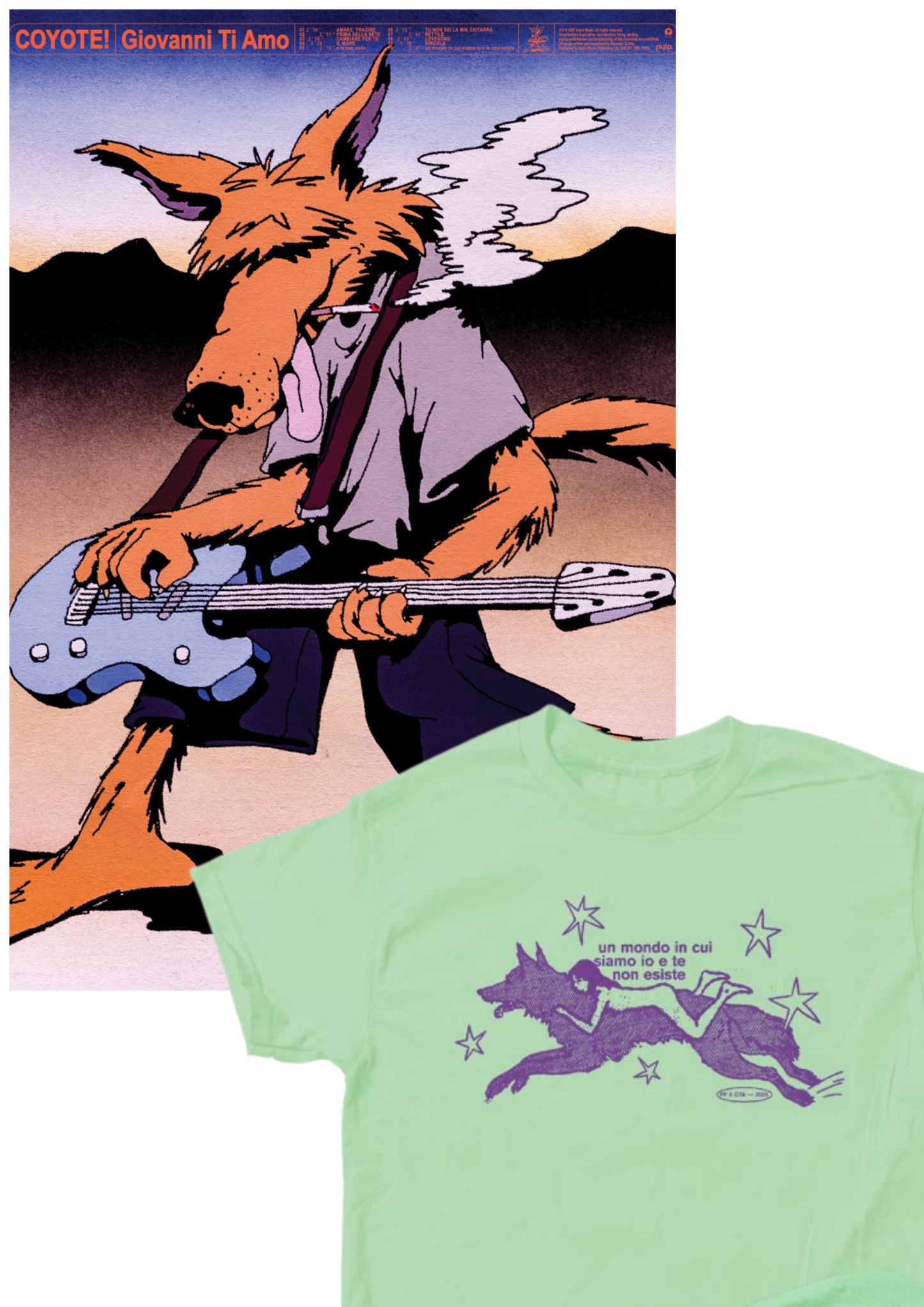 "COYOTE!" FAN PACK T-SHIRT + POSTER (AUTOGRAFATO)